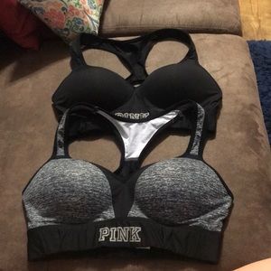 Set of 2 PINK sports bras